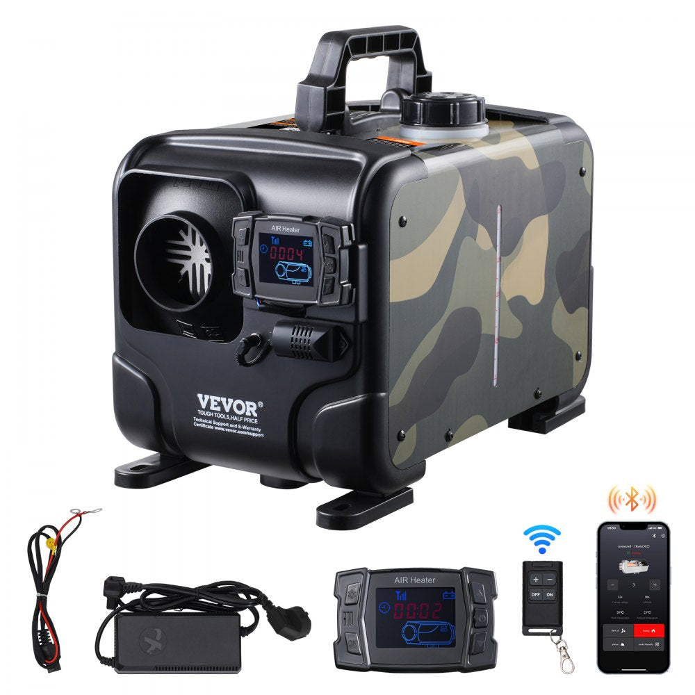 VEVOR Chauffage Rapide Diesel 8KW Contrôle par App Bluetooth & Télécommande